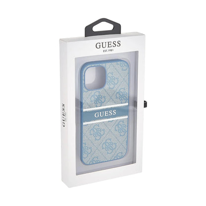 Guess Hülle 4G Stripe Blau - iPhone 13 Mini
