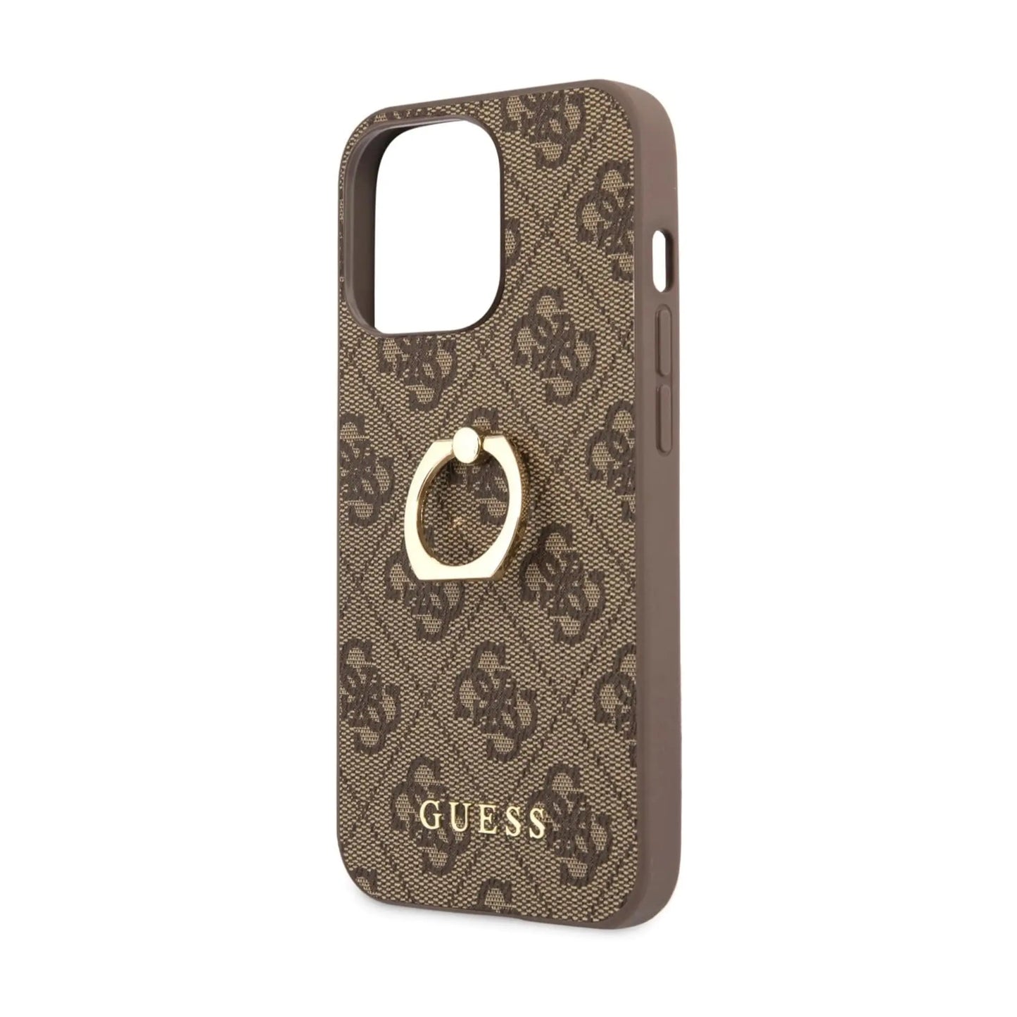 Guess Hülle 4G Ring Case Braun - iPhone 13 Pro