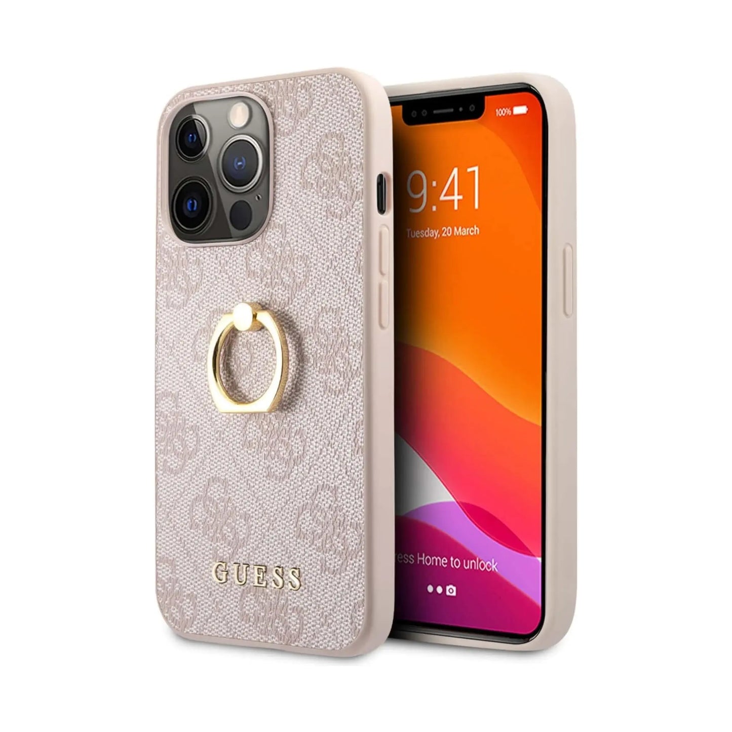 Guess Hülle 4G Ring Case Pink - iPhone 13 Pro Max