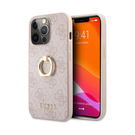Guess Hülle 4G Ring Case Pink - iPhone 13 Pro Max