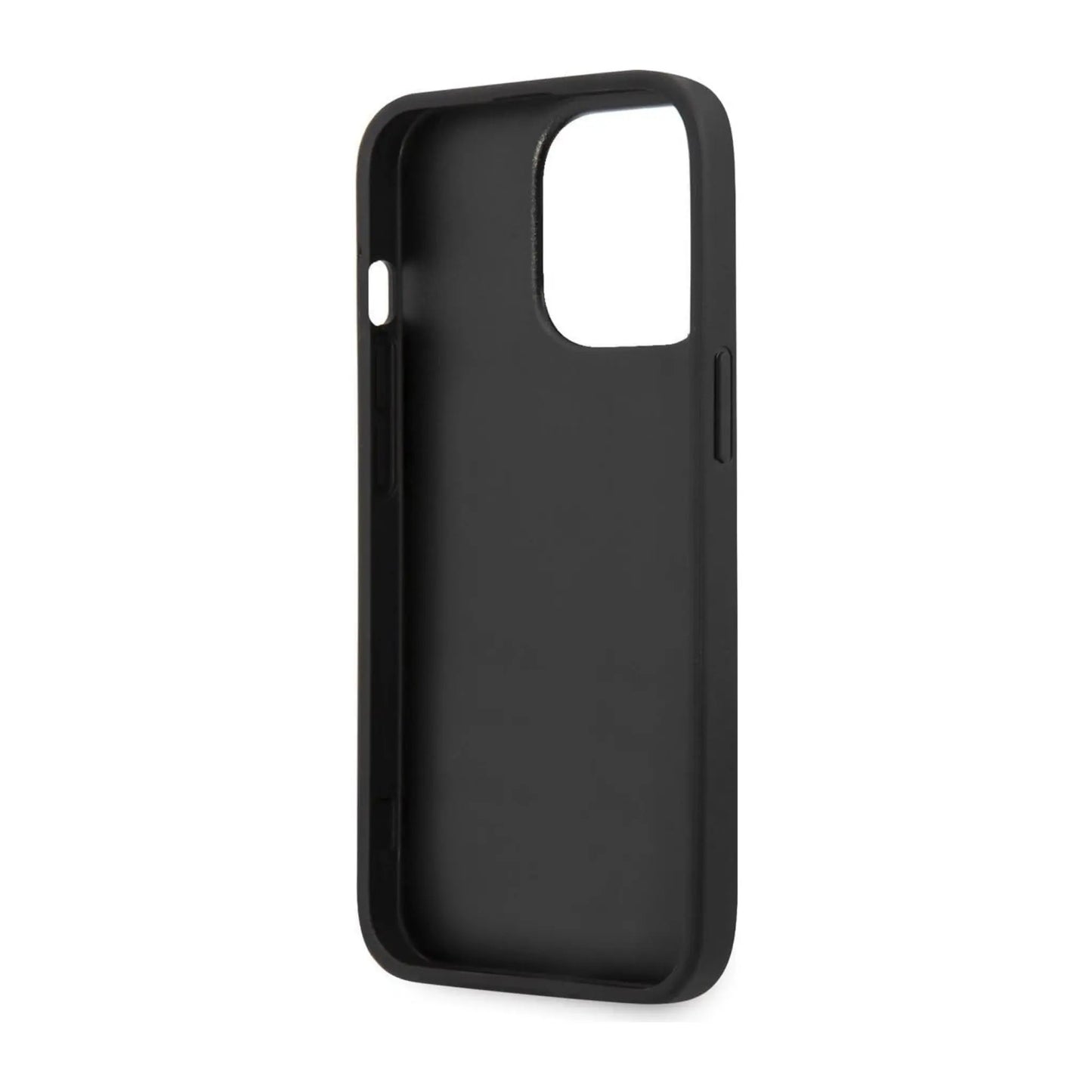 Guess Hülle Saffiano 4G Big Silver Logo Schwarz - iPhone 13 Pro