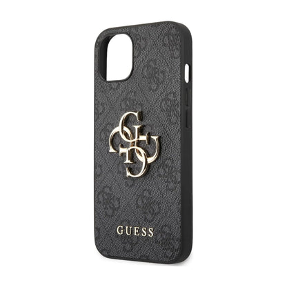Guess Hülle GUHCP13M4GMGGR 4G Big Metal Logo Grau – iPhone 13