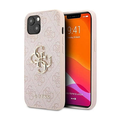 Guess Hülle GUHCP13M4GMGPI Big Metal Logo Rosa – iPhone 13