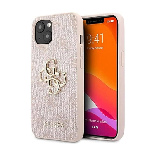 Guess Hülle GUHCP13M4GMGPI Big Metal Logo Rosa – iPhone 13