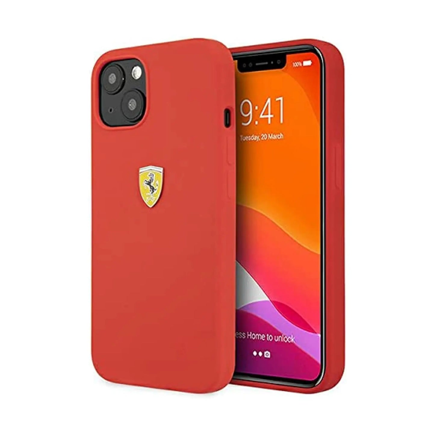 Ferrari FESSIHCP13SRE Silikon Case, Rot – iPhone 13 mini