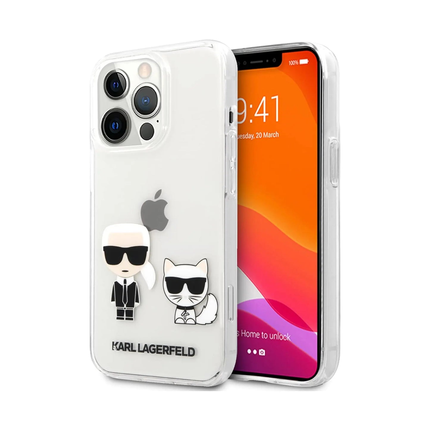Karl Lagerfeld Hülle KLHCP13XCKTR Karl & Choupette Transparent – iPhone 13 Pro Max