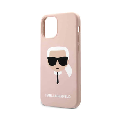 Karl Lagerfeld Silikon Ikonik Karlskopf Case, Pink - iPhone 13 Pro Max