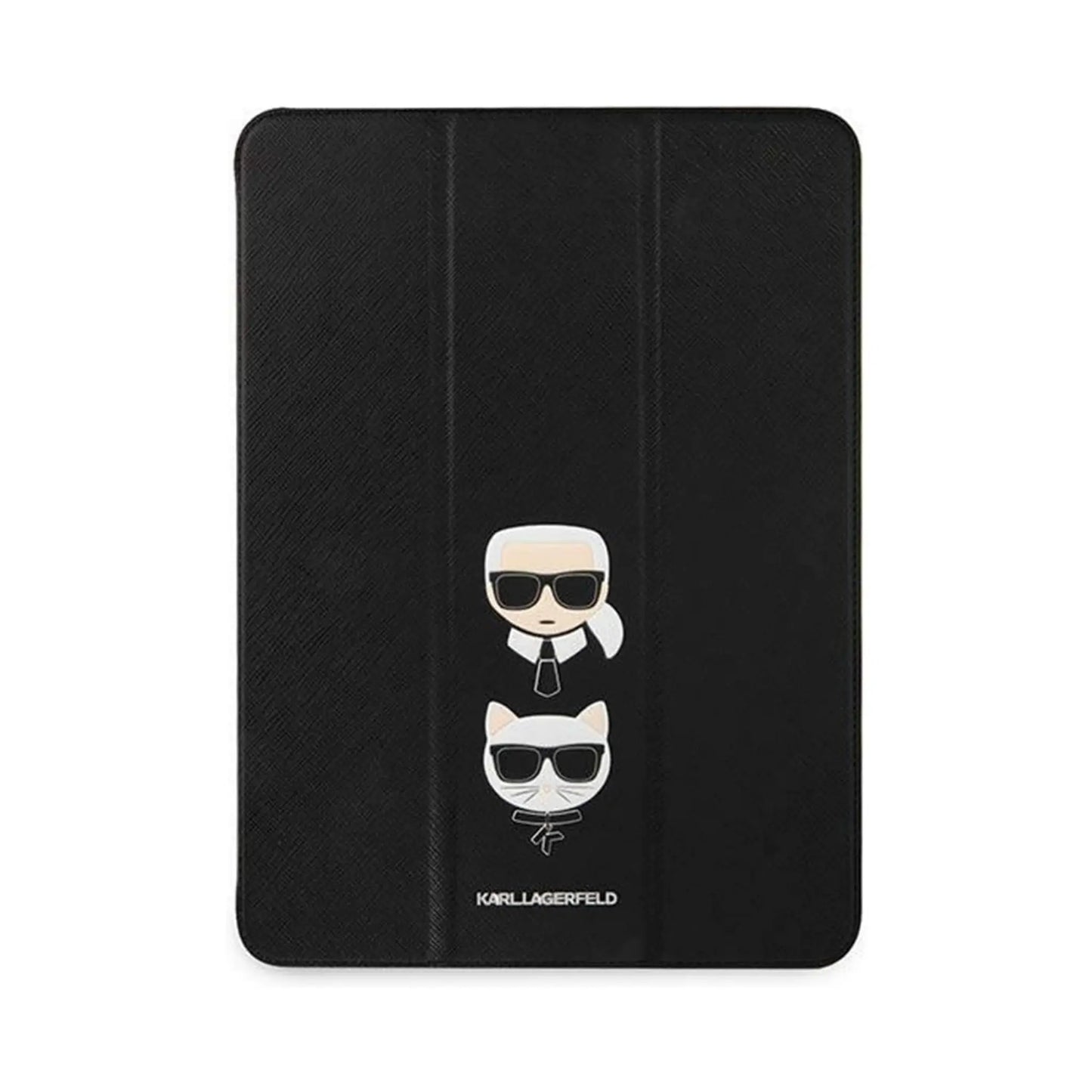 Karl Lagerfeld Saffiano Karl & Choupette Heads Case, Schwarz - iPad Pro 11 (2021)