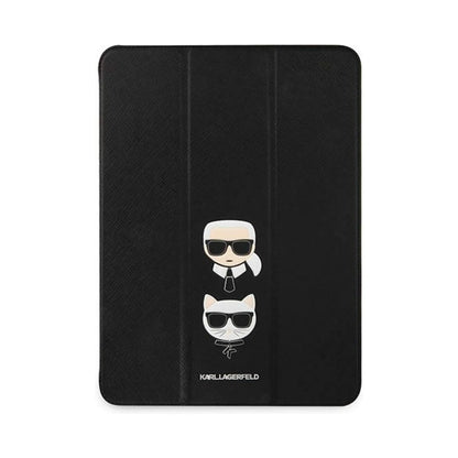 Karl Lagerfeld Saffiano Karl & Choupette Heads Case, Schwarz - iPad Pro 11 (2021)