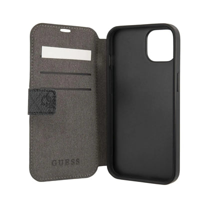 Guess GUBKP13S4GMGGR 4G Big Metal Logo Book Case, Grau – iPhone 13 mini