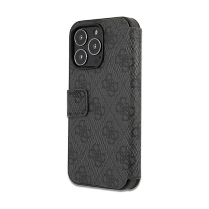 Guess 4G Big Metal Logo Book Case, Grau – iPhone 13 Pro