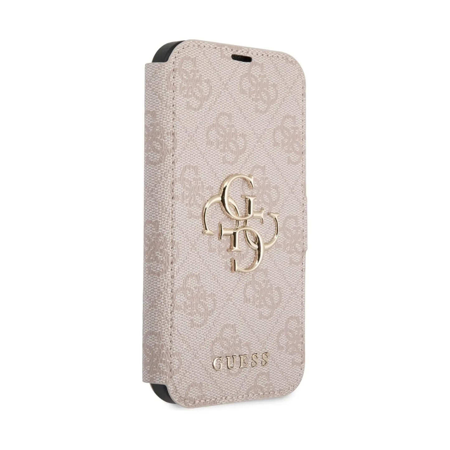 Guess GUBKP13L4GMGPI 4G Big Metal Logo Book Case, Pink – iPhone 13 / 13 Pro