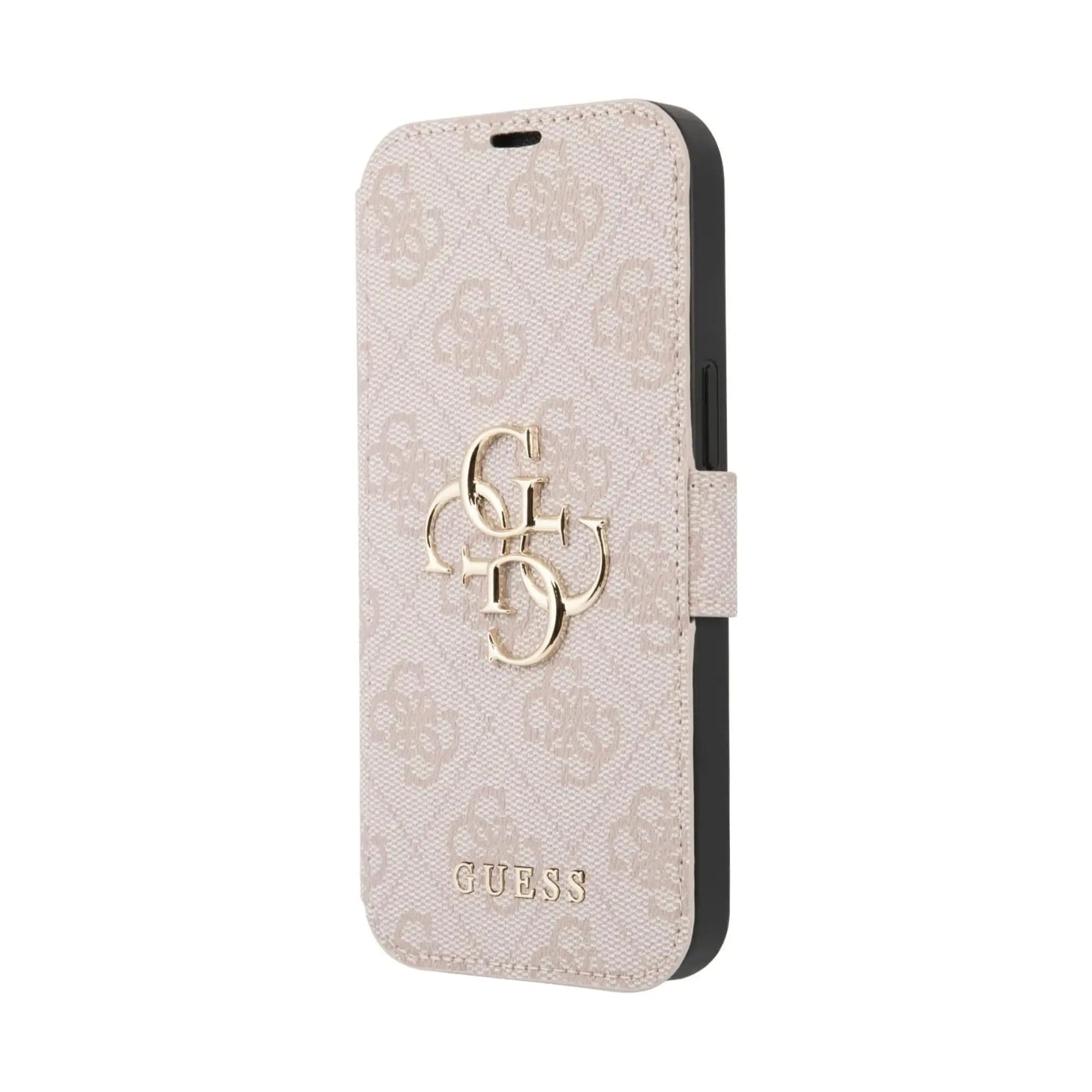 Guess 4G Big Metal Logo Book Case, Pink – iPhone 13 Pro Max