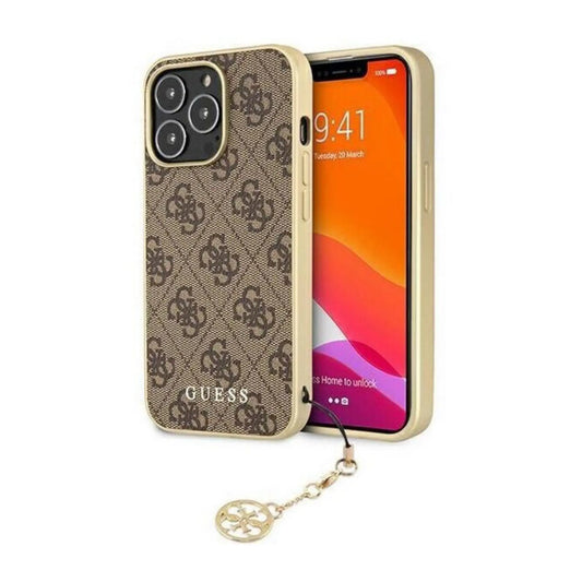 Guess Hülle 4G Charms Collection Braun – iPhone 13 Pro Max