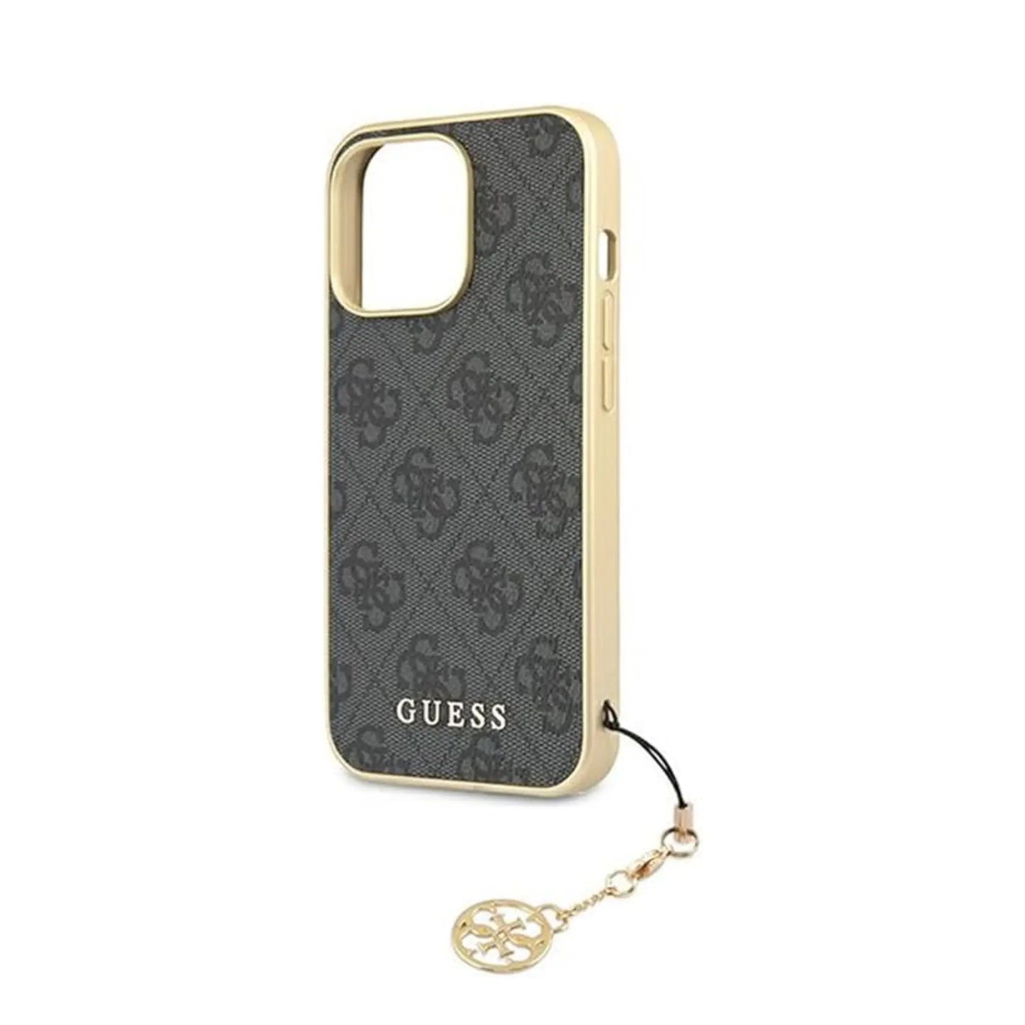 Guess iPhone 13 Pro Hülle, Grau – 4G Charms Collection