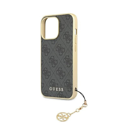 Guess iPhone 13 Pro Hülle, Grau – 4G Charms Collection
