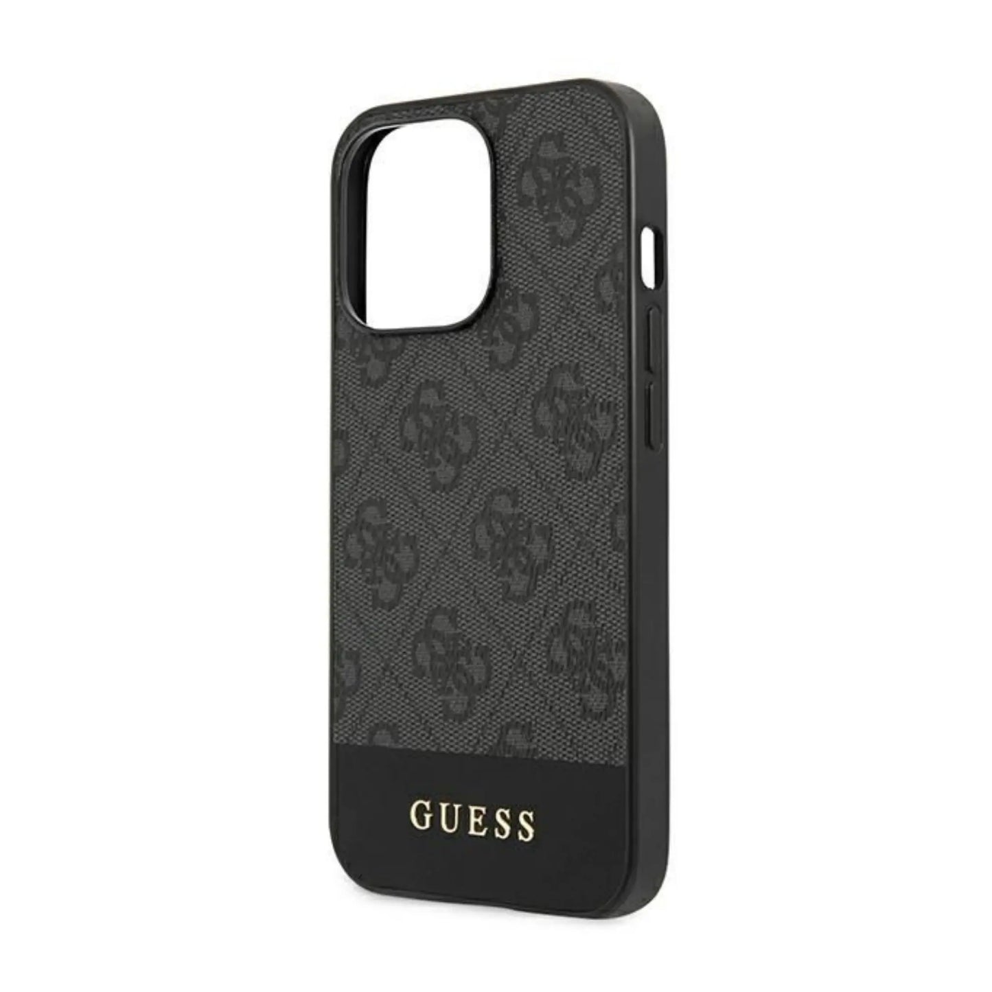 Guess Hülle GUHCP13LG4GLGR 4G Stripe Collection Grau – iPhone 13 Pro / 13