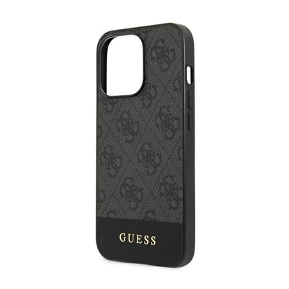 Guess Hülle GUHCP13LG4GLGR 4G Stripe Collection Grau – iPhone 13 Pro / 13