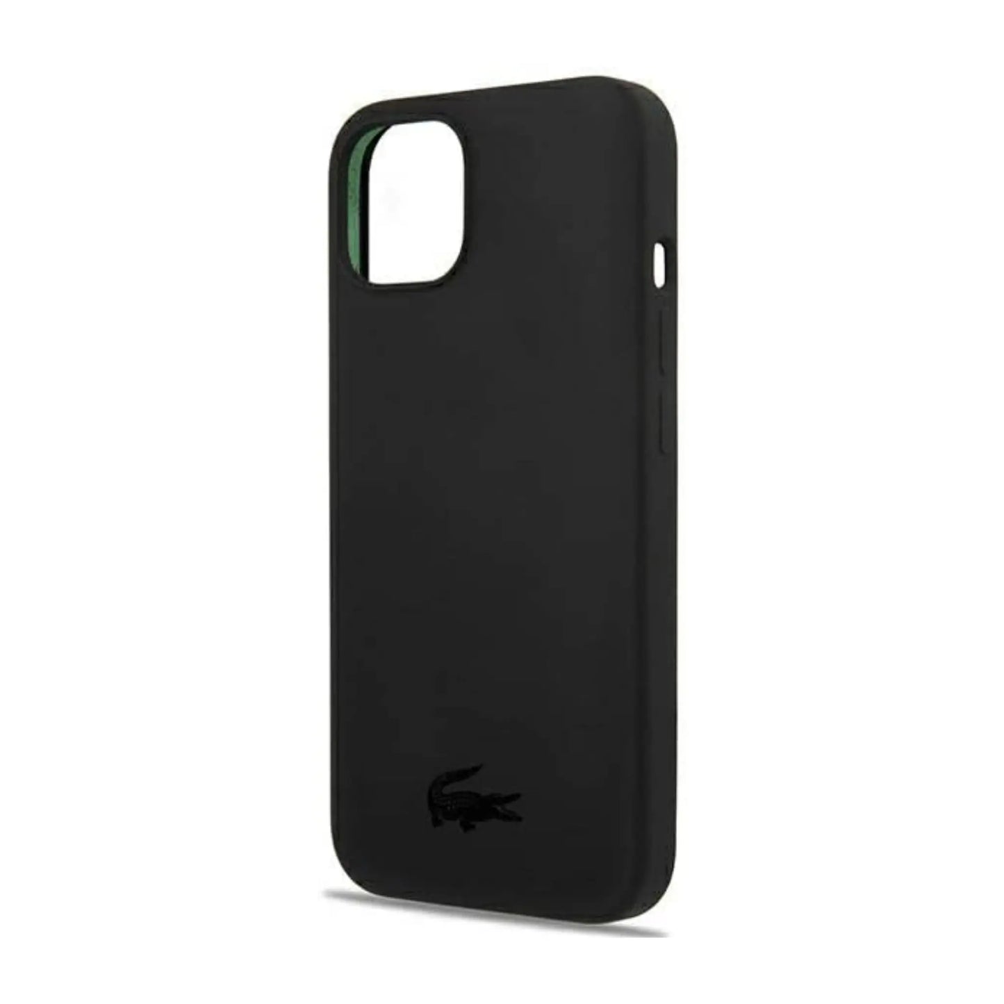 Lacoste Liquid Silicone Glossy Logo Hülle Schwarz – iPhone 13 Mini
