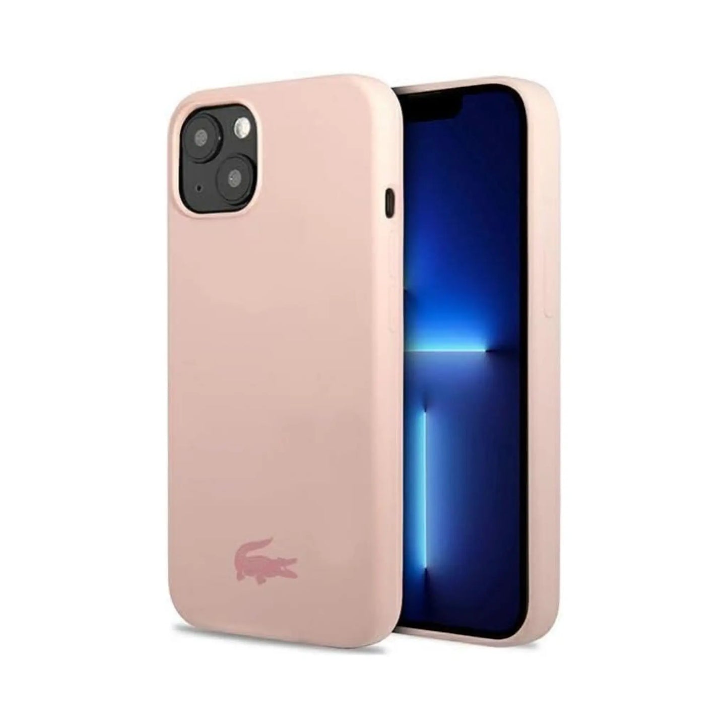 Lacoste Liquid Silicone Glossy Logo Hülle Pink – iPhone 13