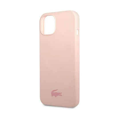 Lacoste Liquid Silicone Glossy Logo Hülle Pink – iPhone 13