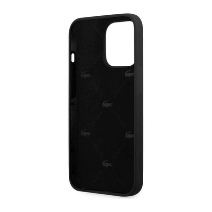 Lacoste Hardcase Silicone Head Crocodile Hülle Schwarz – iPhone 13 Pro Max