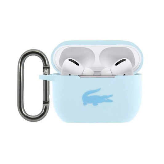 Lacoste Hülle LCAPSLB Glänzend Logo-Druck Blau – AirPods Pro