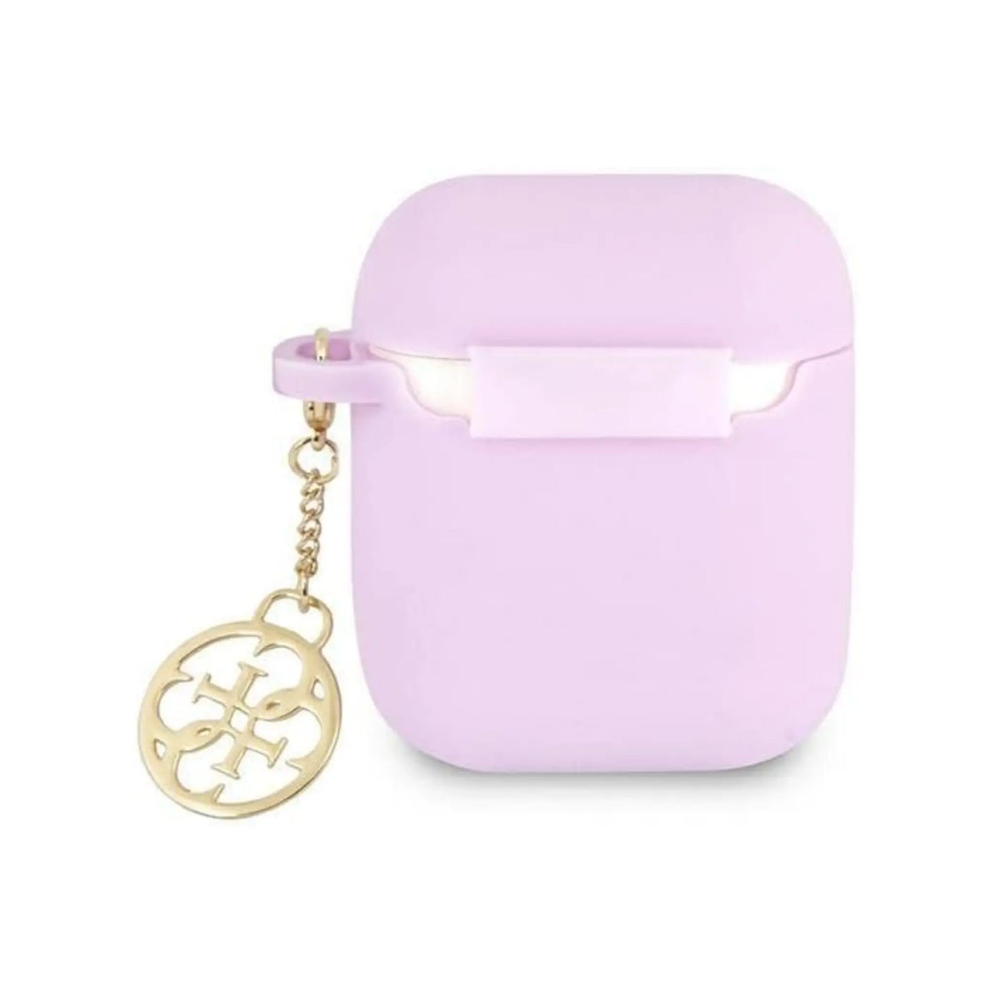 Guess AirPods Hülle 4G Charms Silikon Lila