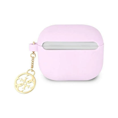 Guess AirPods 3 Hülle 4G Charms Silikon Lila
