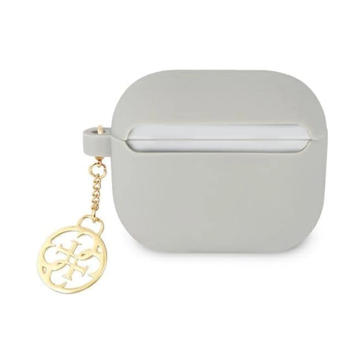 Guess GUA3LSC4EG AirPods 3 Hülle Silikon Charm 4G Kollektion Grau