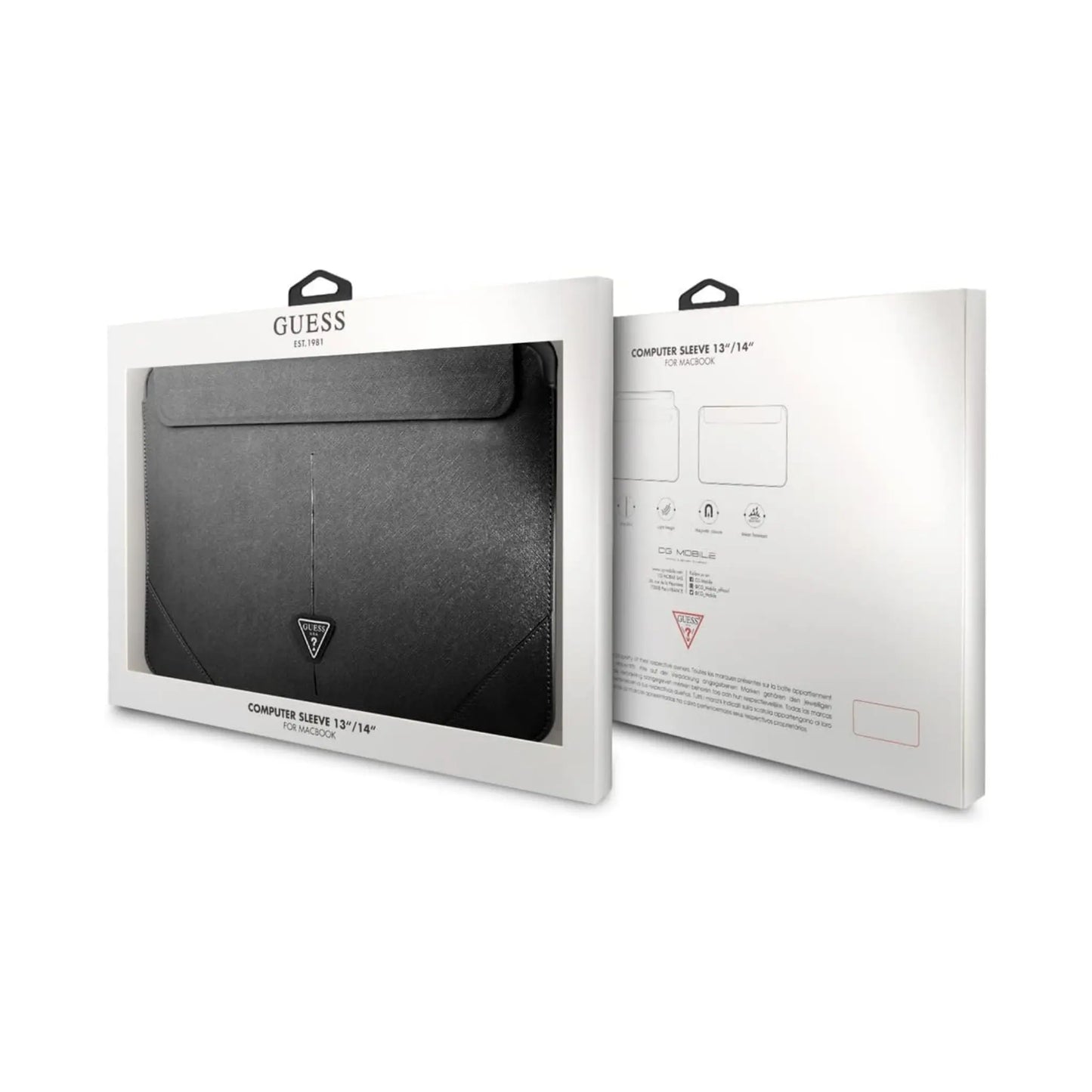 Guess Laptophülle GUCS14PSATLK, 13/14", One Size – Saffiano Design