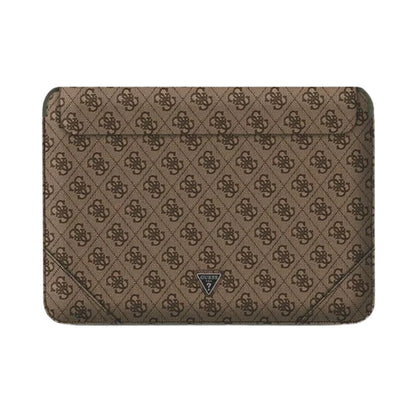 Guess Hülle Sleeve GUCS16P4TW Braun 4G Uptown Triangle – 16 Zoll