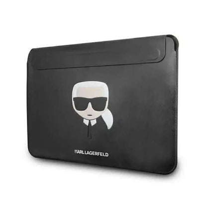 Karl Lagerfeld Laptophülle KLCS16KHBK Ikonik Karl’s Head Schwarz – 16 Zoll