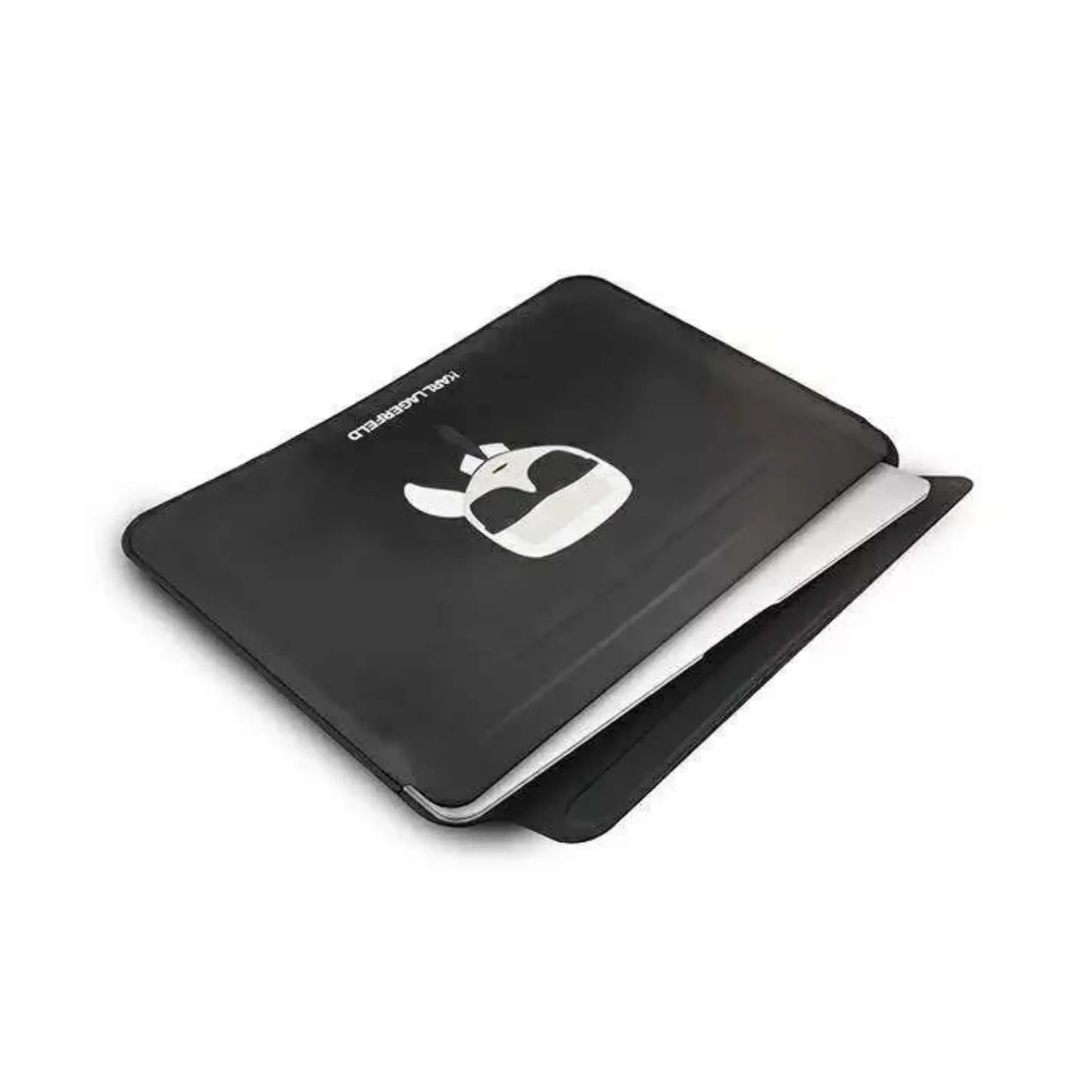 Karl Lagerfeld Laptophülle KLCS16KHBK Ikonik Karl’s Head Schwarz – 16 Zoll