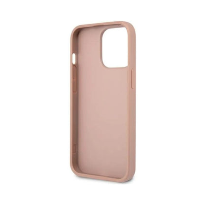 Guess Saffiano Triangle Logo Case, Pink – iPhone 13 Pro