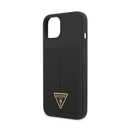 Guess Hülle GUHCP13SSLTGK Silikon Dreieck Schwarz – iPhone 13 Mini