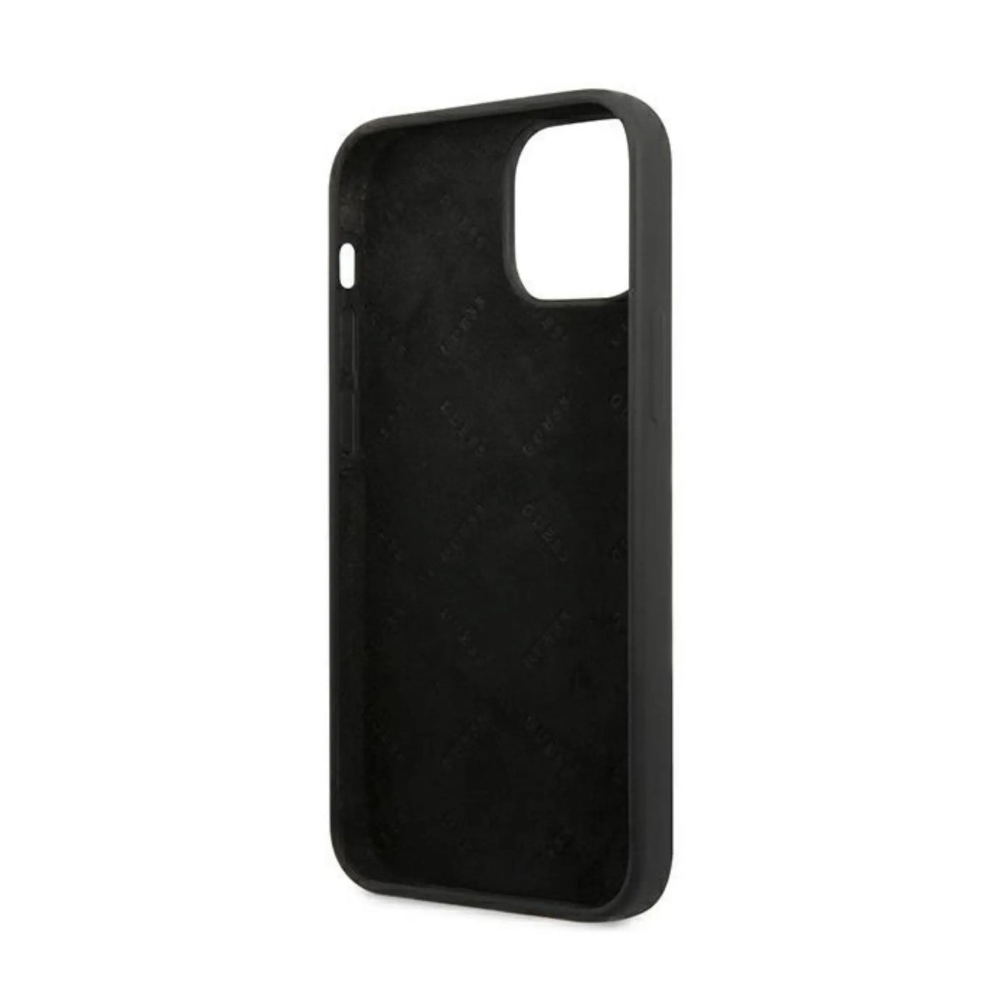 Guess Hülle GUHCP13SSLTGK Silikon Dreieck Schwarz – iPhone 13 Mini