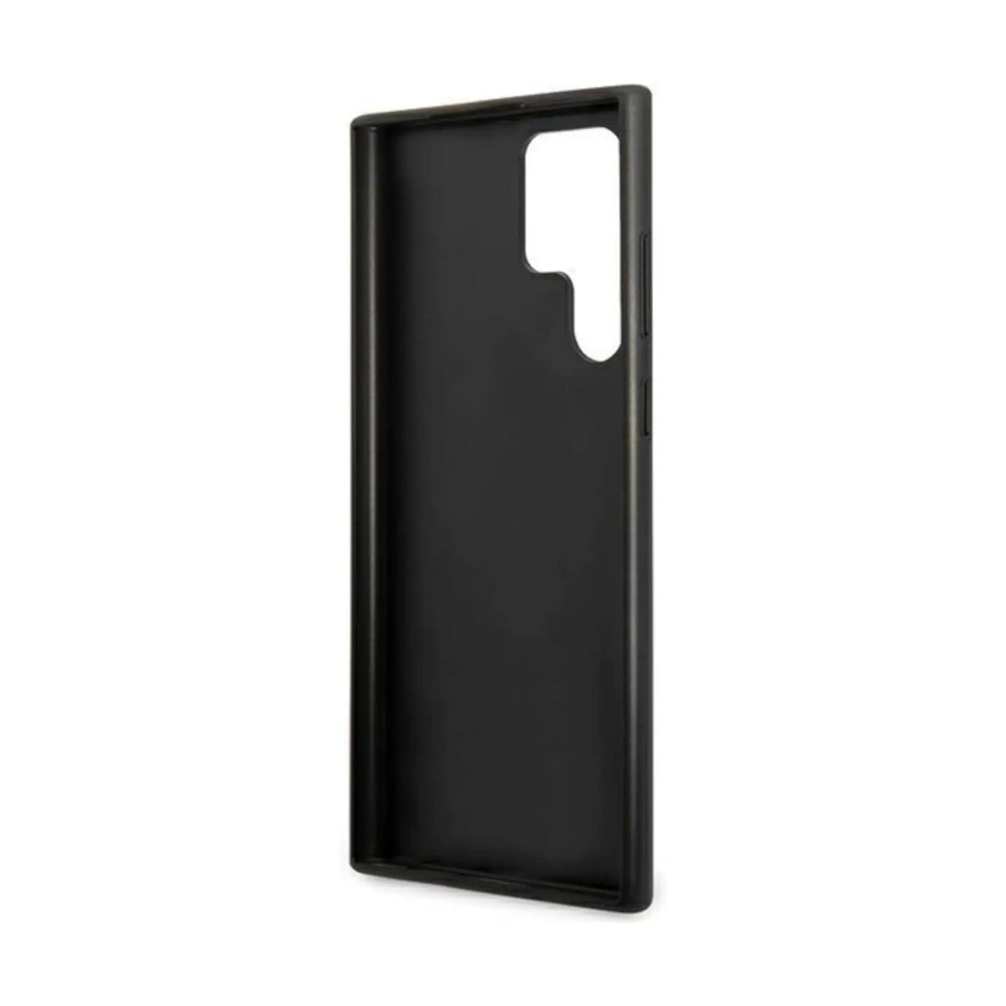 Guess Galaxy S22 Ultra Hülle, Grau – 4G Metal Gold Logo Hardcase