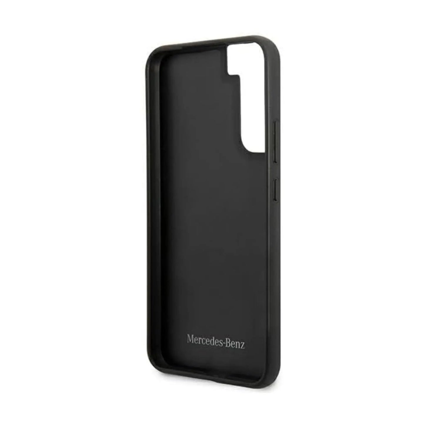 Mercedes Leder Hardcase, Schwarz - Samsung Galaxy S22 Plus