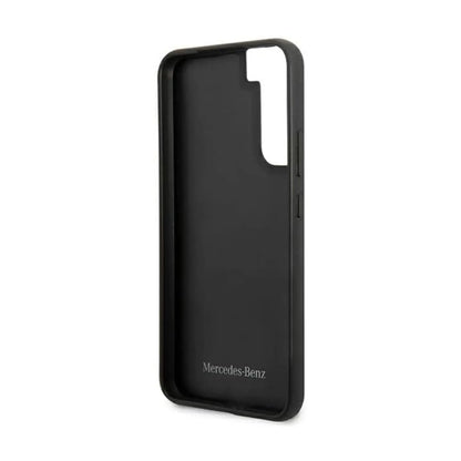 Mercedes Leder Hardcase, Schwarz - Samsung Galaxy S22 Plus