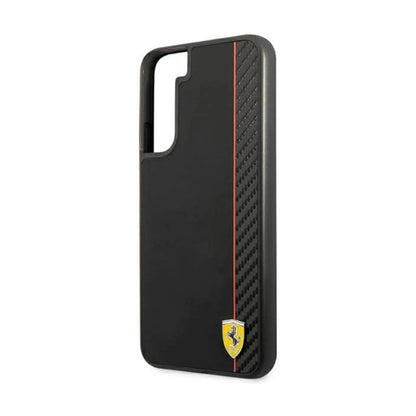 Ferrari FESAXHCS22MBK On Track Carbon Stripe Case, Schwarz – Galaxy S22+