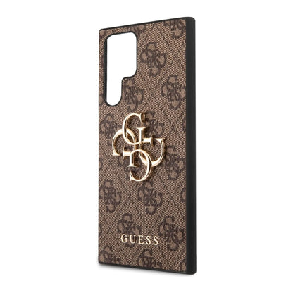 Guess Hülle 4G Big Metal Logo Braun – Galaxy S22 Ultra