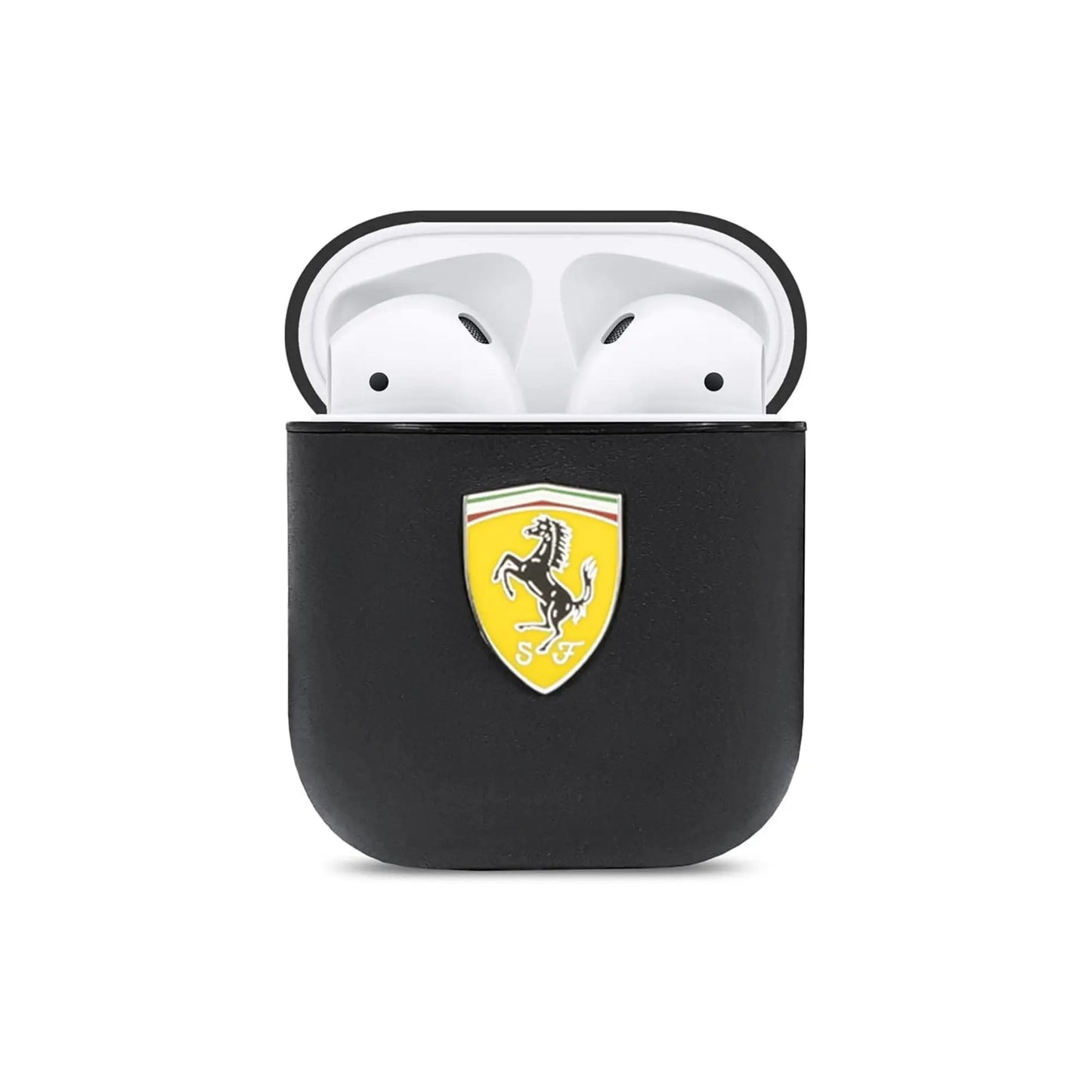 Ferrari On Track Leder Case, Schwarz – AirPods 1/2 Gen