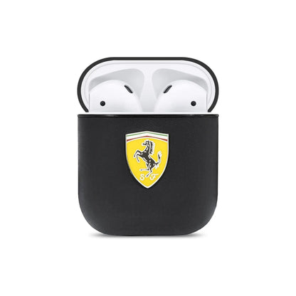 Ferrari On Track Leder Case, Schwarz – AirPods 1/2 Gen