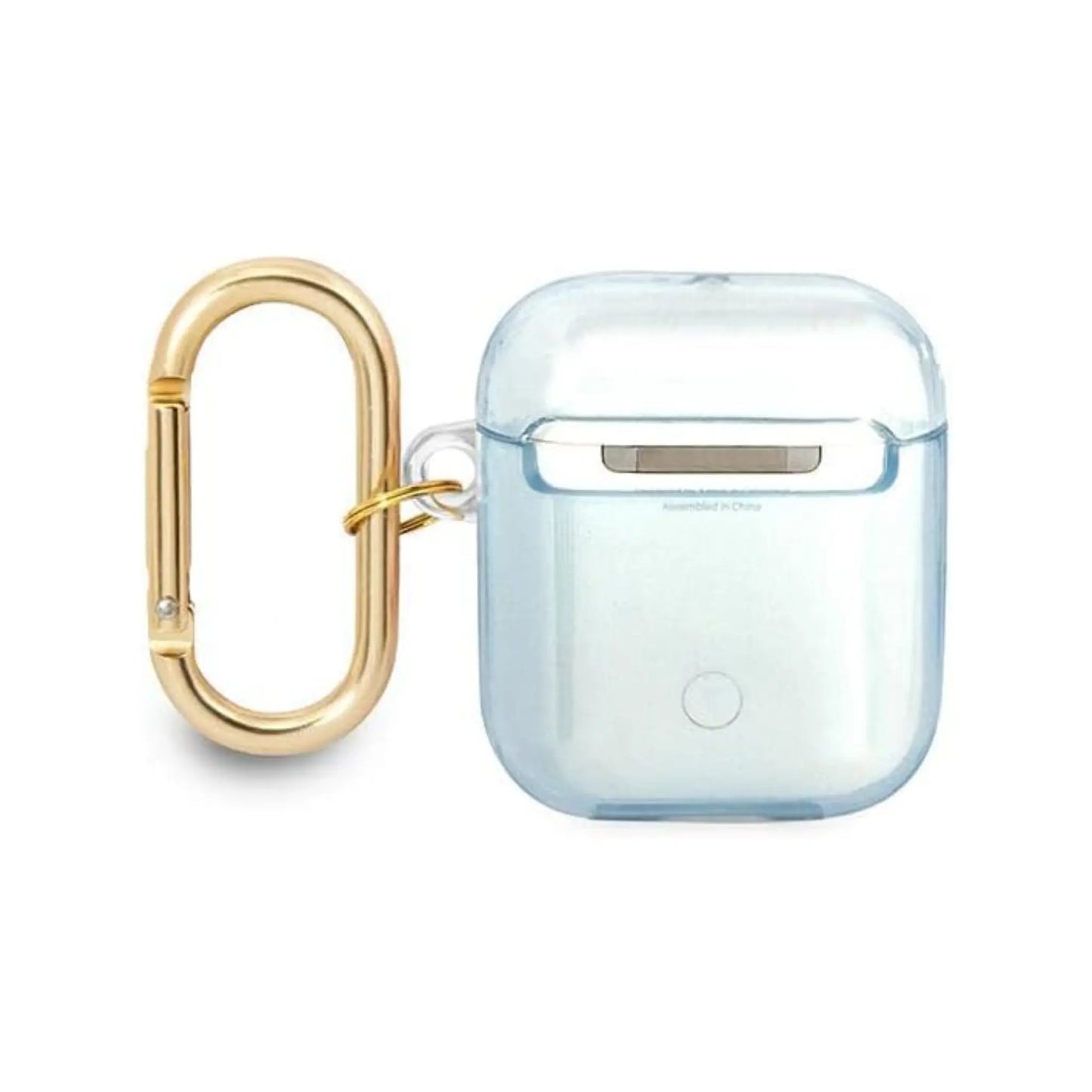 Guess GUA2HHTSB AirPods Hülle Heart Transparent - Blau