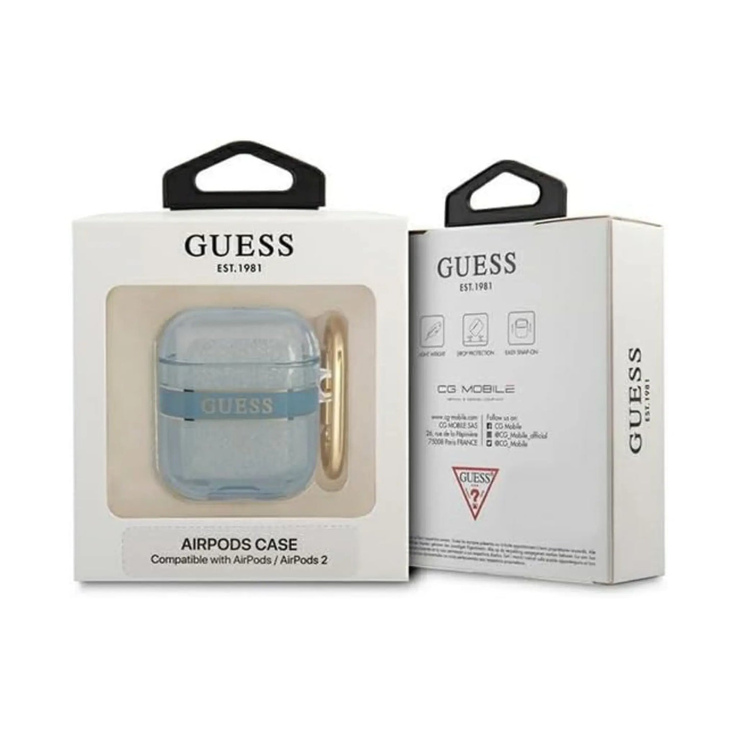 Guess GUAPHHTSB AirPods Pro Hülle Strap Kollektion - Blau