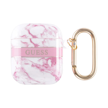 Guess AirPods 2 Hülle Marble - Pink