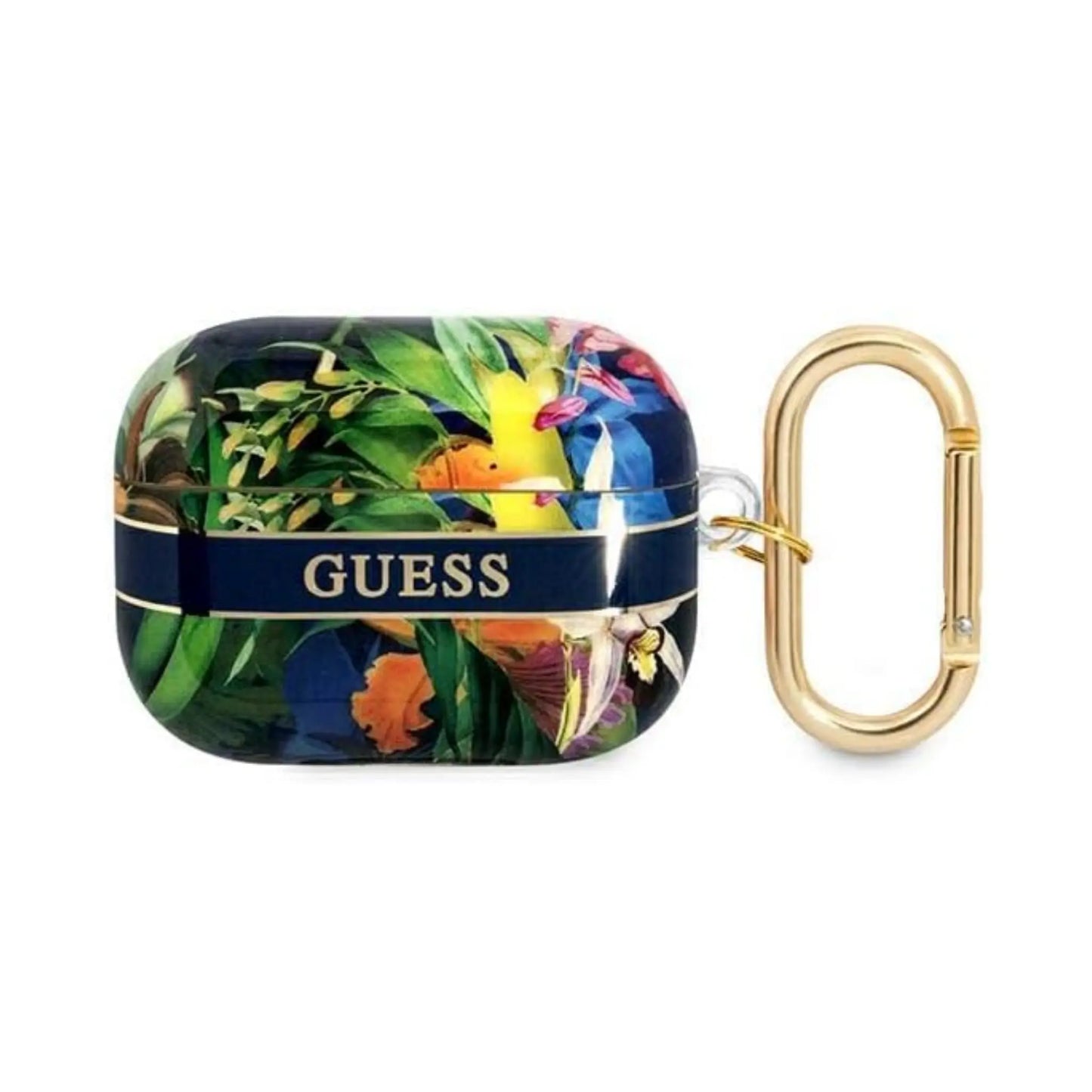 Guess GUAPHHFLB AirPods Pro Hülle Flower Strap Kollektion - Blau