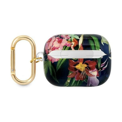 Guess GUAPHHFLB AirPods Pro Hülle Flower Strap Kollektion - Blau