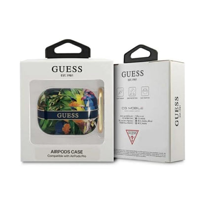 Guess GUAPHHFLB AirPods Pro Hülle Flower Strap Kollektion - Blau